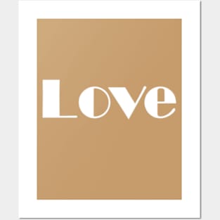 Word love 70s aesthetics design Posters and Art